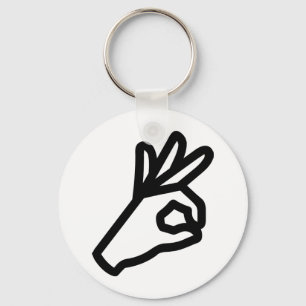 ok whole fun hand key ring