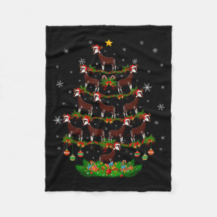 Oka Christmas Tree Funny Xmas Lover  Fleece Blanket