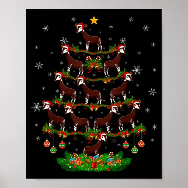 Oka Christmas Tree Funny Xmas Lover  Poster (Front)