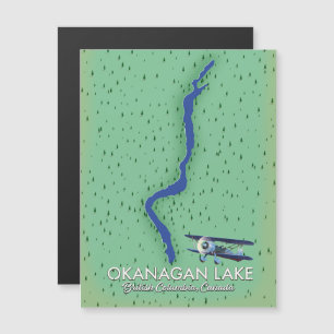 Okanagan Lake British Columbia Canada map