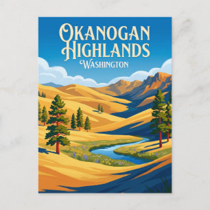 Okanogan Highlands USA Postcard