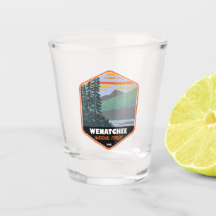 Okanogan Wenatchee National Forest Washington Shot Glass