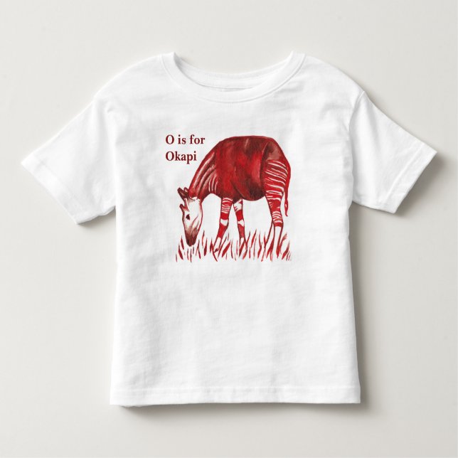 Okapi Artwork Baby and Kids' T-shirt (Front)