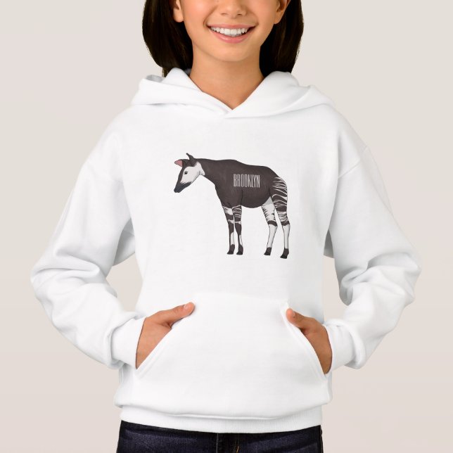 Okapi cartoon illustration (Front)