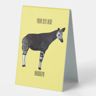 Okapi cartoon illustration