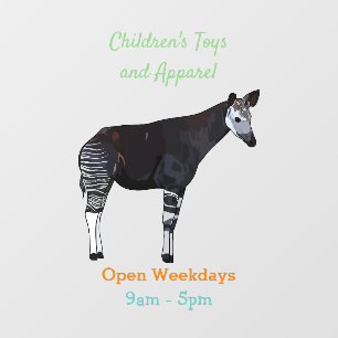 Okapi cartoon illustration