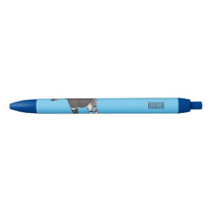 Okapi cartoon illustration black ink pen