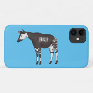 Okapi cartoon illustration iPhone 11 case