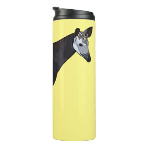 Okapi cartoon illustration thermal tumbler