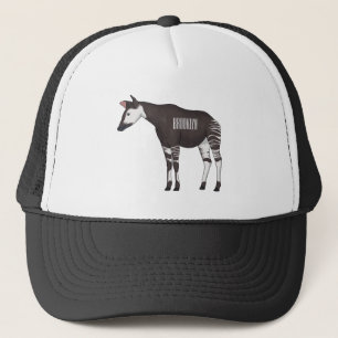 Okapi cartoon illustration trucker hat