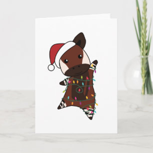 Okapi Christmas Snow Winter Animals Okapis Card