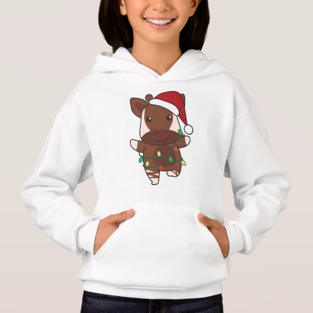 Okapi Christmas Winter Animals Holiday Okapis (Front)