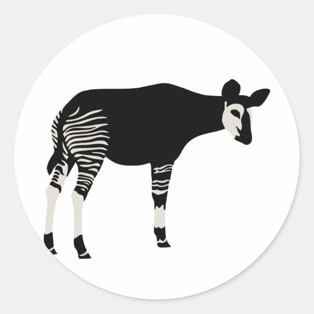 Okapi Classic Round Sticker (Front)