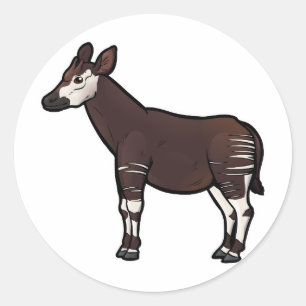 Okapi Classic Round Sticker