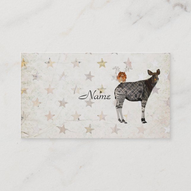 OKAPI & OWL  Business Card (Back)