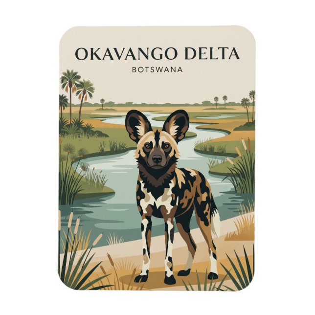Okavango Delta Botswana Magnet (Vertical)