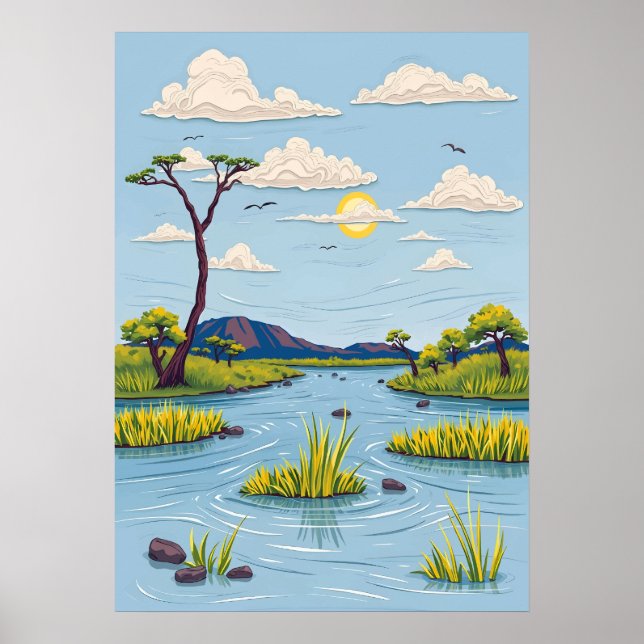 Okavango Delta Poster (Front)