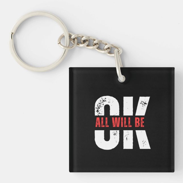 okay Acrylic Keychain (Front)