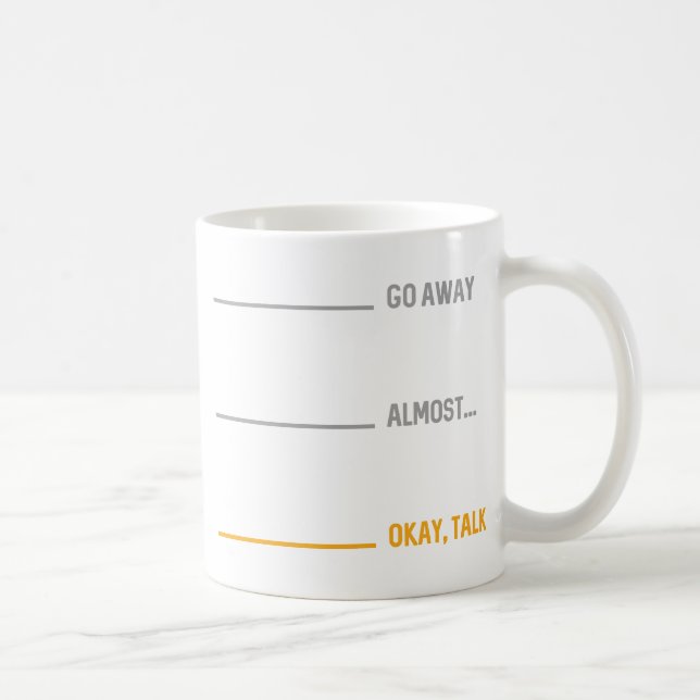 Okay Talk Coffee Mug (Right)
