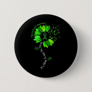 Okay To Not Be Okay Mental Health Awareness Ribbon 6 Cm Round Badge