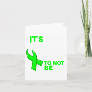Okay To Not Be Okay Mental Health Awareness Women Card