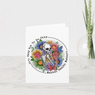 Okay To Not Be Okay Mental Health Awareness Women Card