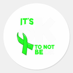 Okay To Not Be Okay Mental Health Awareness Women Classic Round Sticker