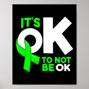 Okay To Not Be Okay Mental Health Awareness Women Poster