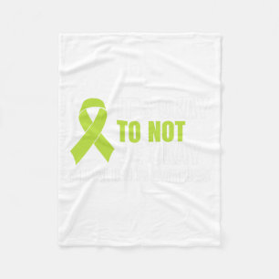 Okay To Not Be Okay Mental Health Ribbon  Fleece Blanket