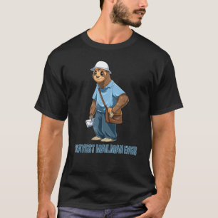 Okayest Sloth Mailman Ever Funny Postal Worker T-Shirt