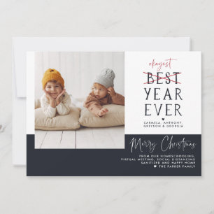 Okayest Year Ever Funny Christmas Holiday Photo Card