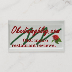 OKCdiningblog.com business cards