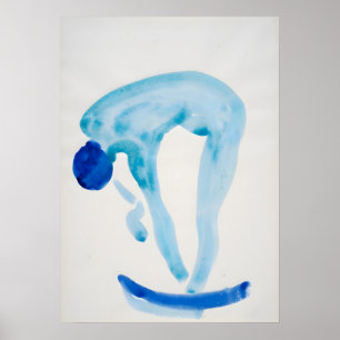 O'Keeffe - Blue Series - Abstract Poster