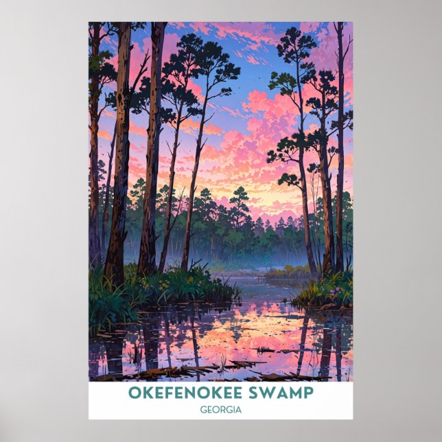 Okefenokee Swamp, Georgia Poster (Front)