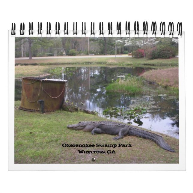 "OKEFENOKEE SWAMP PARK" CALENDAR (Cover)