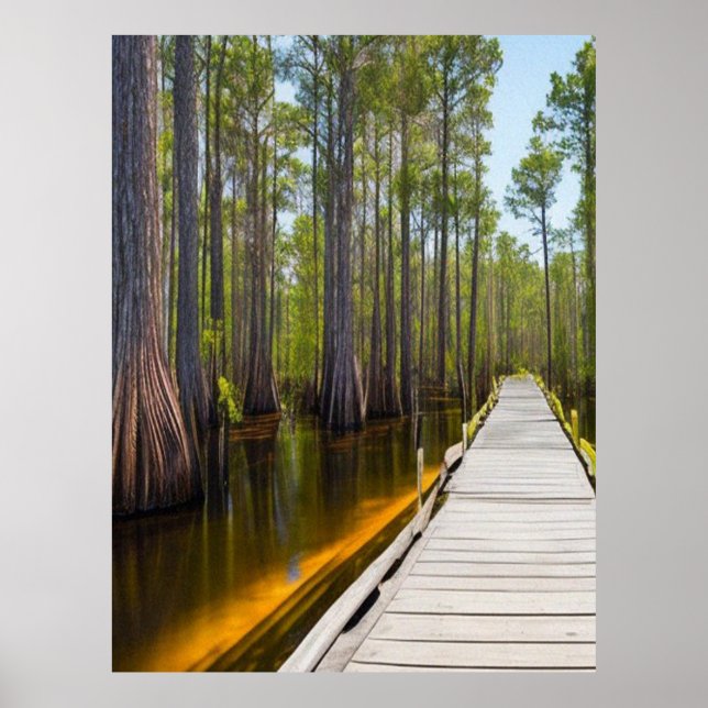 Okefenokee Swamp Postcard Poster (Front)