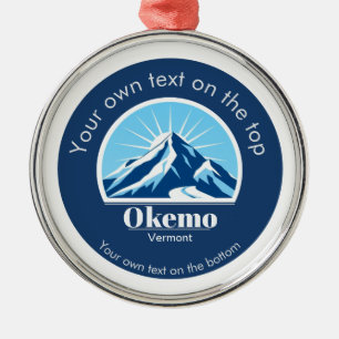 Okemo Colorado ski resort  medal Metal Ornament
