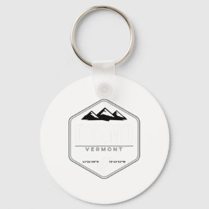 Okemo Mountain Vermont Graphic Snowboard T Shirt Key Ring