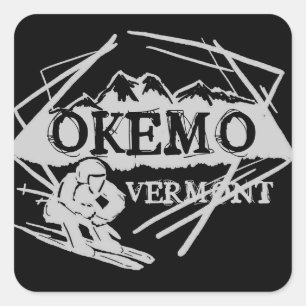 Okemo Vermont dark mountain ski stickers