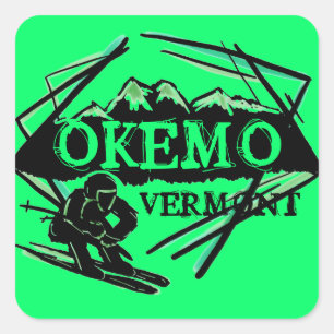 Okemo Vermont green mountain ski stickers