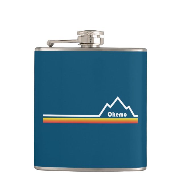 Okemo, Vermont Hip Flask (Front)