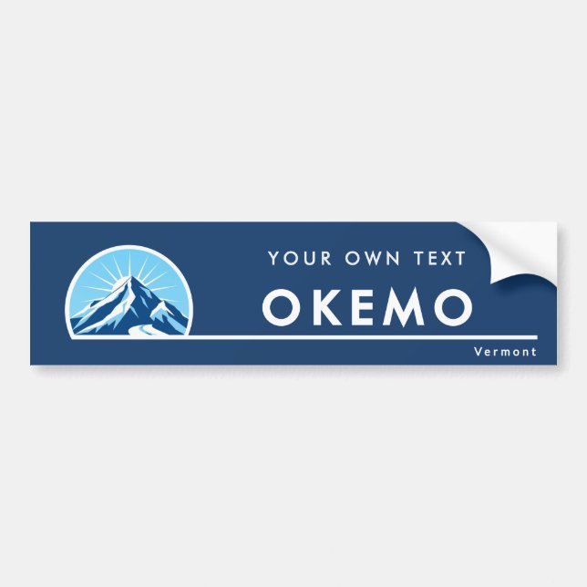 Okemo Vermont mountain ski resort Bumper Sticker (Front)