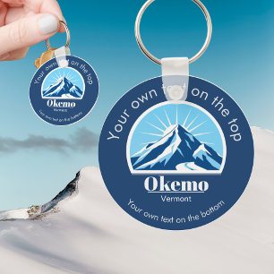 Okemo Vermont ski resort souvenir gift Key Ring