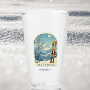 Okemo Vermont vacation après ski beer glass
