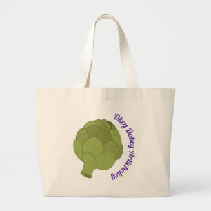 Okey Dokey Artichokey Large Tote Bag