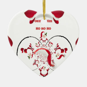 Oki Dokie Santa! Ceramic Tree Decoration