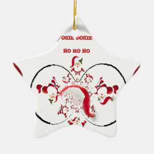 Oki Dokie Santa! Ceramic Tree Decoration