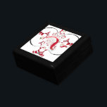 Oki Dokie Santa! Gift Box<br><div class="desc">Oki Dokie Santa! Bring festive cheer to your home with this unique Santa-themed holiday decor! Whether you’re decorating your living room, office, or Christmas party space, this playful ‘Oki Dokie! Ho Ho Ho’ design with swirling Santas and classic red-and-white colours adds a fun, whimsical touch. Available as prints, throw pillows,...</div>