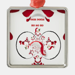 Oki Dokie Santa! Metal Ornament