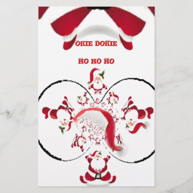 Oki Dokie Santa! Stationery (Front)